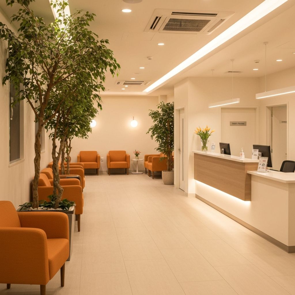 Bright, welcoming waiting room inside Ararat Medical Centre